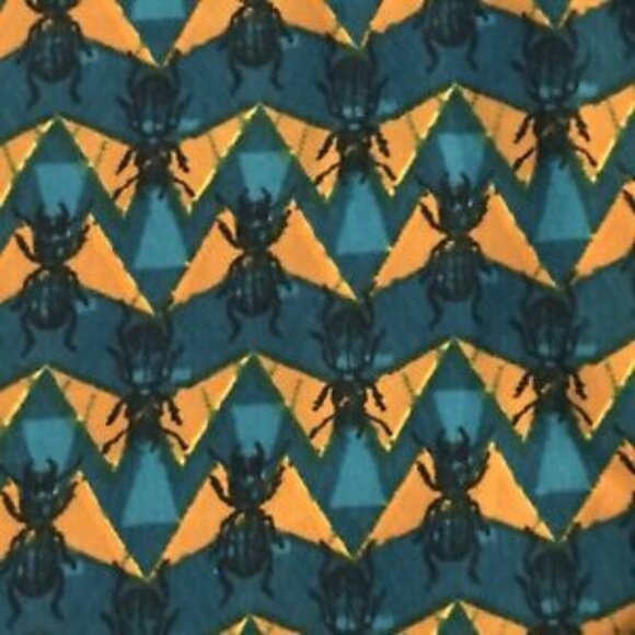 NWT LulaRoe OS Leggings Halloween yellow teal witchy whimsygoth stretchy comfy - Picture 4 of 4